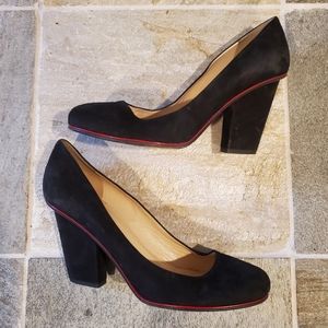 Kate Spade black suede pumps 9.5
